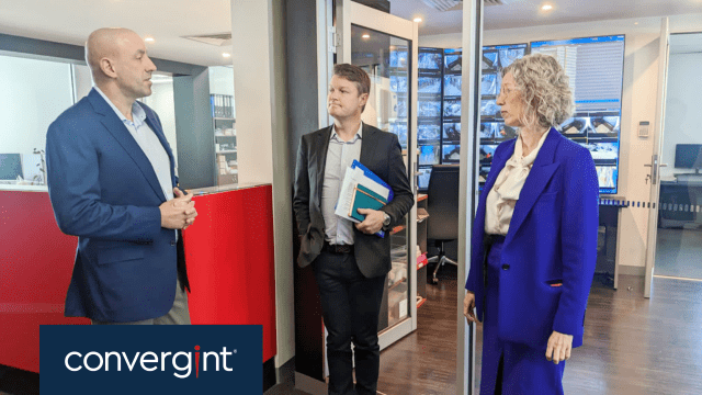 Convergint Oceania’s Managing Director Dean Monaghan meets with Ben Carroll the Victorian Minister for Public Transport