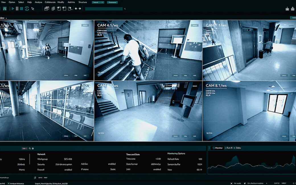 AI-powered surveillance of a college campus