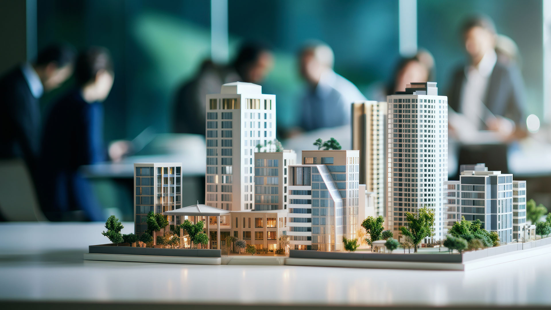 4d rendering of buildings