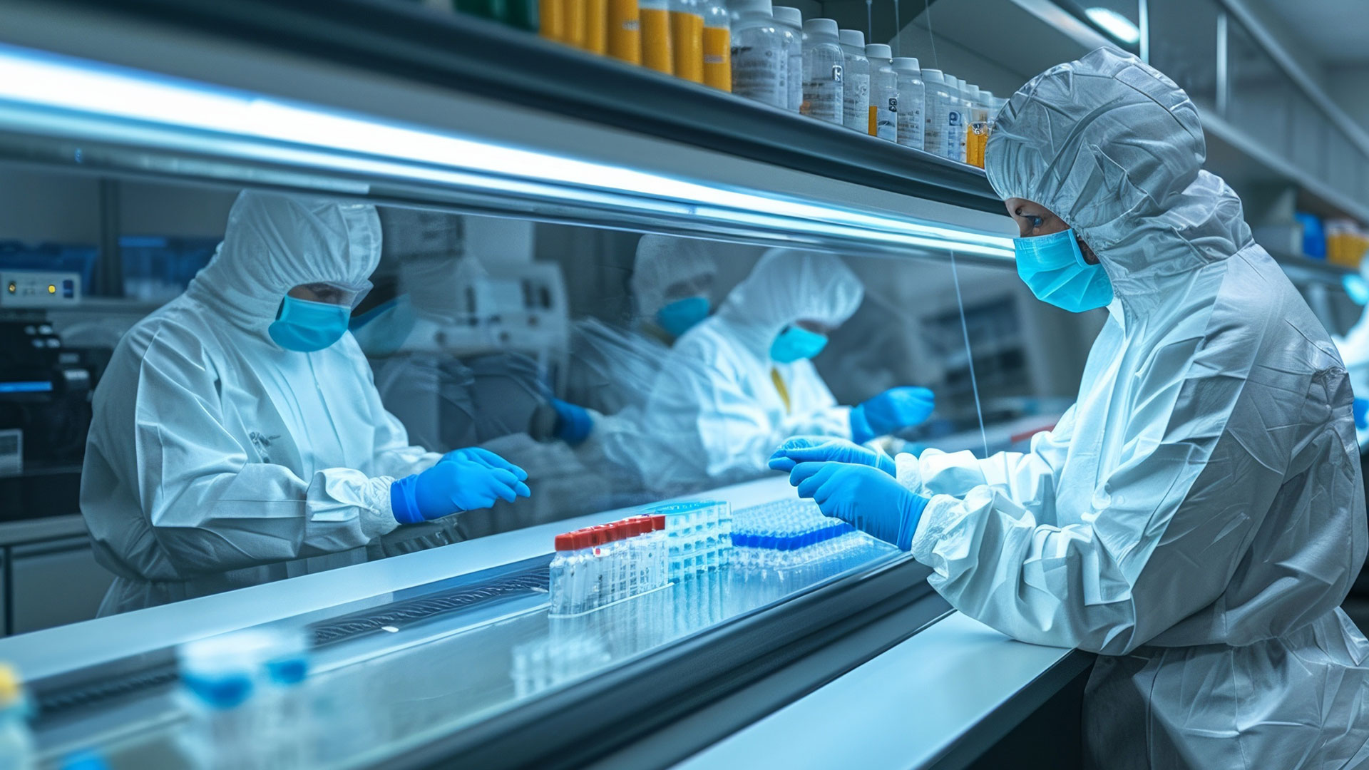 Scientists protected in the lab