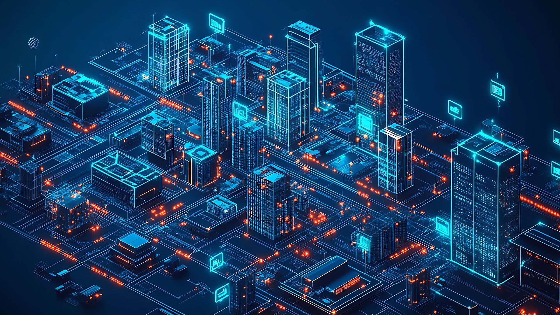 City plan graphic with location dots.